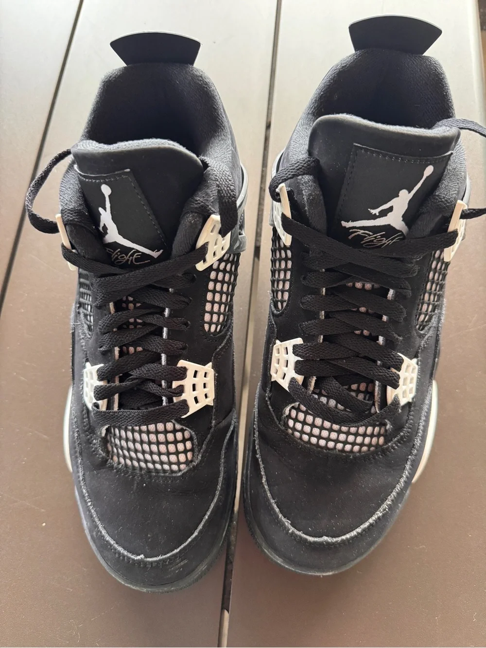 Jordan Men’s Black and White Sneakers